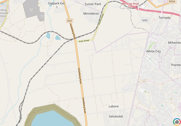 Map location of Brakpan